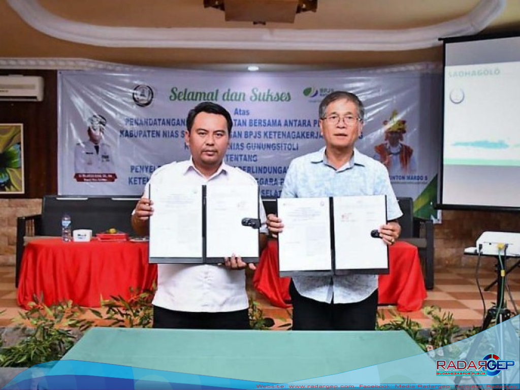 Bupati Nias Selatan Teken MOU dengan BPJS Ketenagakerjaan